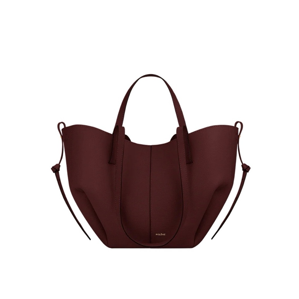Polene Cyme Mini Leather Tote Bag